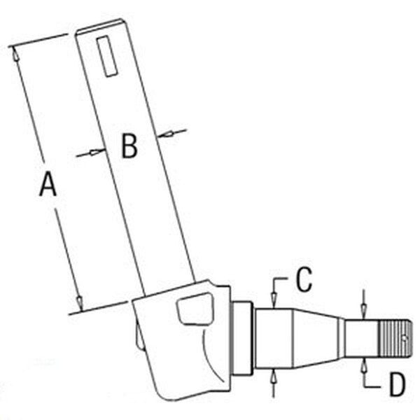 Aftermarket New Industrial LH Left Hand Spindle Fits Massey Ferguson 50E 50F 50H 882257M92 - main